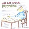 Cartoon: The Day After (small) by Eggs Gildo tagged papst,rücktritt,papstwitze