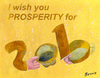 Cartoon: Best wishes for 2010 (small) by bernie tagged newyear,wishes,crisis