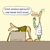 Cartoon: lexatoon Gebleacht (small) by lexatoons tagged lexatoon,dreimal,gebleacht,doktor,arzt,nazi