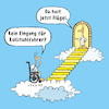 Cartoon: lexatoon Himmelstreppe (small) by lexatoons tagged lexatoon,du,hast,jetzt,flügel,gott,himmel,rollstuhl,behinderung,handicap,engel,treppe