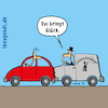 Cartoon: lexatoon Schornsteinfeger (small) by lexatoons tagged lexatoon,das,bringt,glück,schornsteinfeger,unfall,auto,beule,bechschaden,versicherung