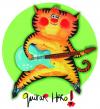 Cartoon: guitar hero (small) by siobhan gately tagged music,guitar,animal,musician