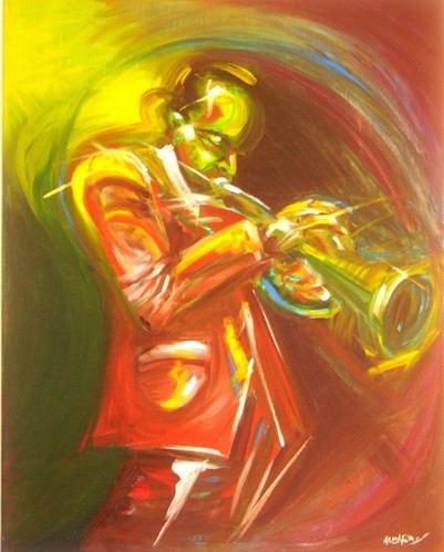 Cartoon: Una Trompeta (medium) by Mario Almaraz tagged trompetista,