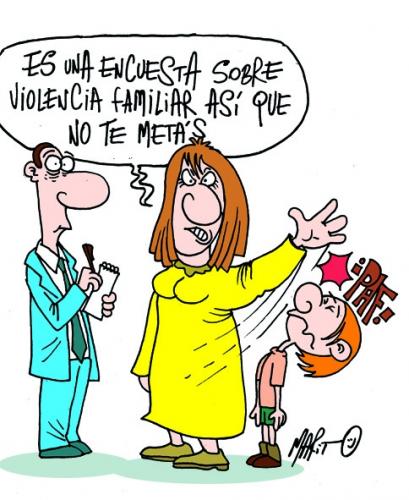 Cartoon: Violencia familiar (medium) by Mario Almaraz tagged madre,violenta,