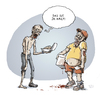 Cartoon: Mmmmh...Hirn (small) by Tobias Wieland tagged zombie,zombi,hirn,gehirn,bestellservice,bestellen,lieferservice,lieferung,imbiss,essen,untot,halloween
