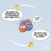 Cartoon: Nerd-cartoon (small) by Tobias Wieland tagged helium,atom,proton,elektron,neutron,physik,wissenschaft,negativ,positiv,neutral,ladung