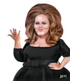 Cartoon: Adele (small) by Dom Richards tagged singer,caricature,adele,musician