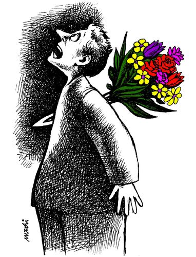 flowers cartoon. Cartoon: a bunch of flowers