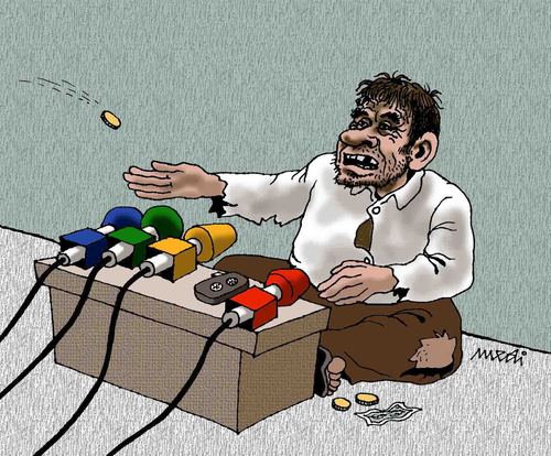 Press Conference Cartoon
