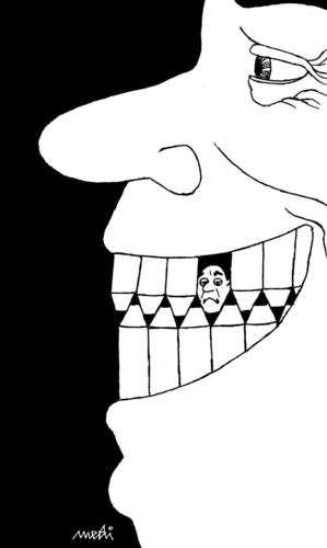 Cartoon: smiling (medium) by Medi Belortaja tagged smiling,smile,face,pencils