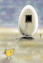 Cartoon: escape (small) by Medi Belortaja tagged escape egg bird chicken prison jail freedom