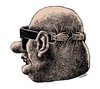 Cartoon: glasses hug (small) by Medi Belortaja tagged glasses,hug,embrace,barge,man,face