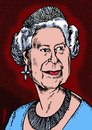 Cartoon: Queen Elisabeth (small) by Medi Belortaja tagged queen,elisabeth,uk,united,kingdom