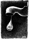 Cartoon: water (small) by Medi Belortaja tagged water life fish drop