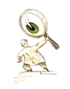 Cartoon: Eye Doctor (small) by Riemann tagged augen arzt eye doctor medizin medical health care