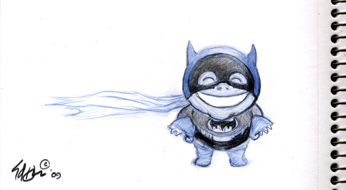 Cartoon: Batboy 5 (medium) by halltoons tagged bats,batboy,comic,character,hero,cartoon,batman