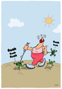 Cartoon: Nording Walking (small) by luftzone tagged nordic walking frösche frog frogs sport fitness freizeit