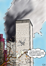 Cartoon: 911 (small) by Ago tagged qaida al laden bin terrorismus center trade world 11 september york new