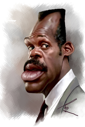 Cartoon: Danny Glover (medium) by besikdug tagged danny,glover,cartoon,