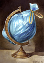 Cartoon: Globe (small) by matteo bertelli tagged globe trash world bertelli