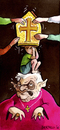Cartoon: the hat (small) by matteo bertelli tagged catholic,church,pope,ratzinger,bertelli,scandal,pedophilia