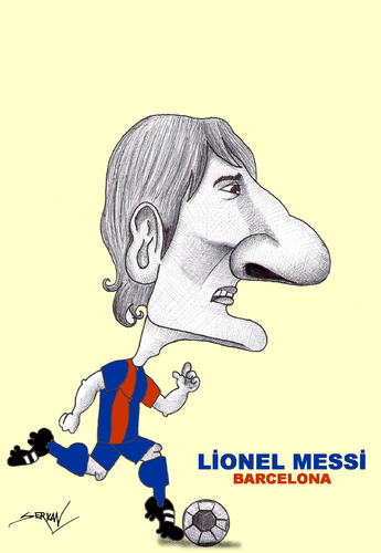 Cartoon: MESSI (medium) by serkan surek tagged surekcartoons