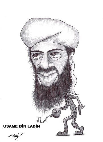 Osama Bin Laden and gang. Osama Bin Laden Cartoon.