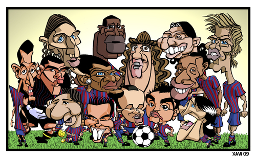barcelona fcb. Cartoon: FC Barcelona 2010
