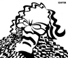 Cartoon: Isaac Asimov (small) by Xavi dibuixant tagged isaac,asimov,caricature,science,fiction,writer,book,robot,foundation,empire