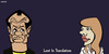 Cartoon: Lost in translation (small) by Xavi dibuixant tagged lost,translation,scarlett,johansson,bill,murray,sophia,coppola,hollywood,star