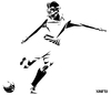 Cartoon: Matthias Sindelar (small) by Xavi dibuixant tagged matthias,sindelar,football,austria,viena,wien