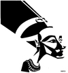 Cartoon: Nefertiti (small) by Xavi dibuixant tagged nefertiti egypt pharaon history empire