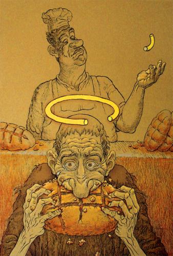 Cartoon: Hungry Spiritual (medium) by Tarkibi tagged aaaaaa