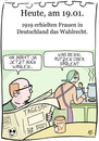 Cartoon: 19.Januar (small) by chronicartoons tagged wahlrecht,frauen,küche,gleichberechtigung,cartoon