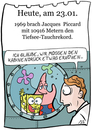 Cartoon: 23. Januar (small) by chronicartoons tagged piccard,tauchen,sponge,bob,patrick,cartoon
