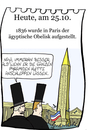 Cartoon: 25. Oktober (small) by chronicartoons tagged obelisk,paris,cartoon