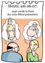 Cartoon: 6.Juli (small) by chronicartoons tagged bikini,bademode,model,sommer,cartoon