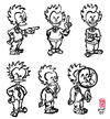 Cartoon: scientist-sketch (small) by zenundsenf tagged scientist,professor,sketch,zenf,zensenf,zenundsenf,walter,andi