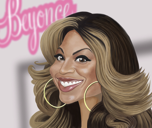 Cartoon: Beyonce (medium) by Darrell tagged beyonce,darrellthompson