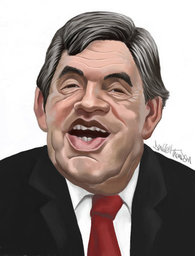 Cartoon: Gordon Brown (medium) by Darrell tagged gordon,brown