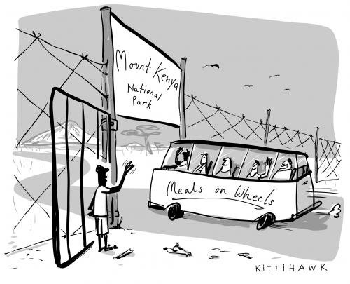 Cartoon: meals on wheels 2011
