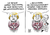 Cartoon: Böhmergate Kanzlerin Merkel (small) by Schwarwel tagged böhmermann,türkei,erdogan,strafe,schmähkritik,zdf,neo,royale,magazin,karikatur,schwarwel,satire,strafbegehren,bredouille,merkel,ziegenficker,meinungsfreiheit,kunstfreiheit,freiheit,flüchtlinge