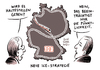 Cartoon: DB ICE Halt in Freiburg (small) by Schwarwel tagged deutsche,bahn,db,zug,ice,lokführer,freiburg,halt,stop,hauptbahnhof,bahnhof,reisende,bahnsteig,passagiere,haltausfall,karikatur,schwarwel
