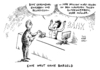 Cartoon: Zuwanderer deutsch sprechen (small) by Schwarwel tagged zwist,streit,bares,bargeld,geld,money,moneten,kreditkarte,plädoer,ökonom,wirtschaft,finanzen,karikatur,schwarwel,abschaffung