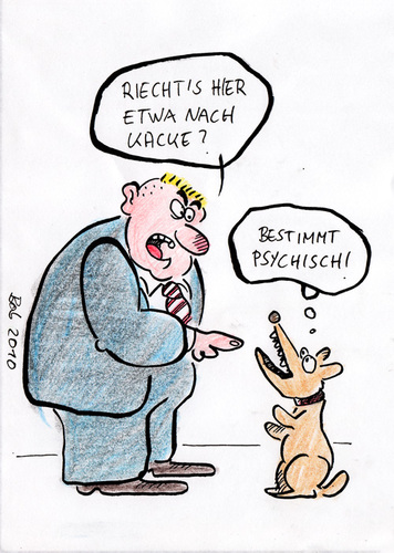 Cartoon: olfaktorische Halluzination (medium) by bob tagged hund