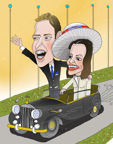 kate and william. Cartoon: Kate and William