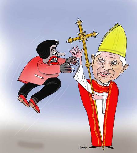 Pope By Afghancartoon | Religion Cartoon | TOONPOOL