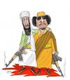 Cartoon: Bin laddafi (small) by Shahid Atiq tagged gaddafi2