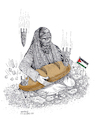 Cartoon: Gaza food aid crisis! (small) by Shahid Atiq tagged gaza