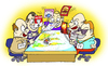 Cartoon: they play with us (small) by gonopolsky tagged media